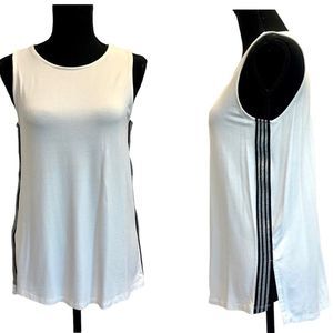 MELANIE Lyne ivory white tank top Sz M